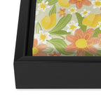 Christina Light Flower Pattern Framed Canvas Print Gallery Image 3