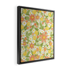 Christina Light Flower Pattern Framed Canvas Print Gallery Image 2