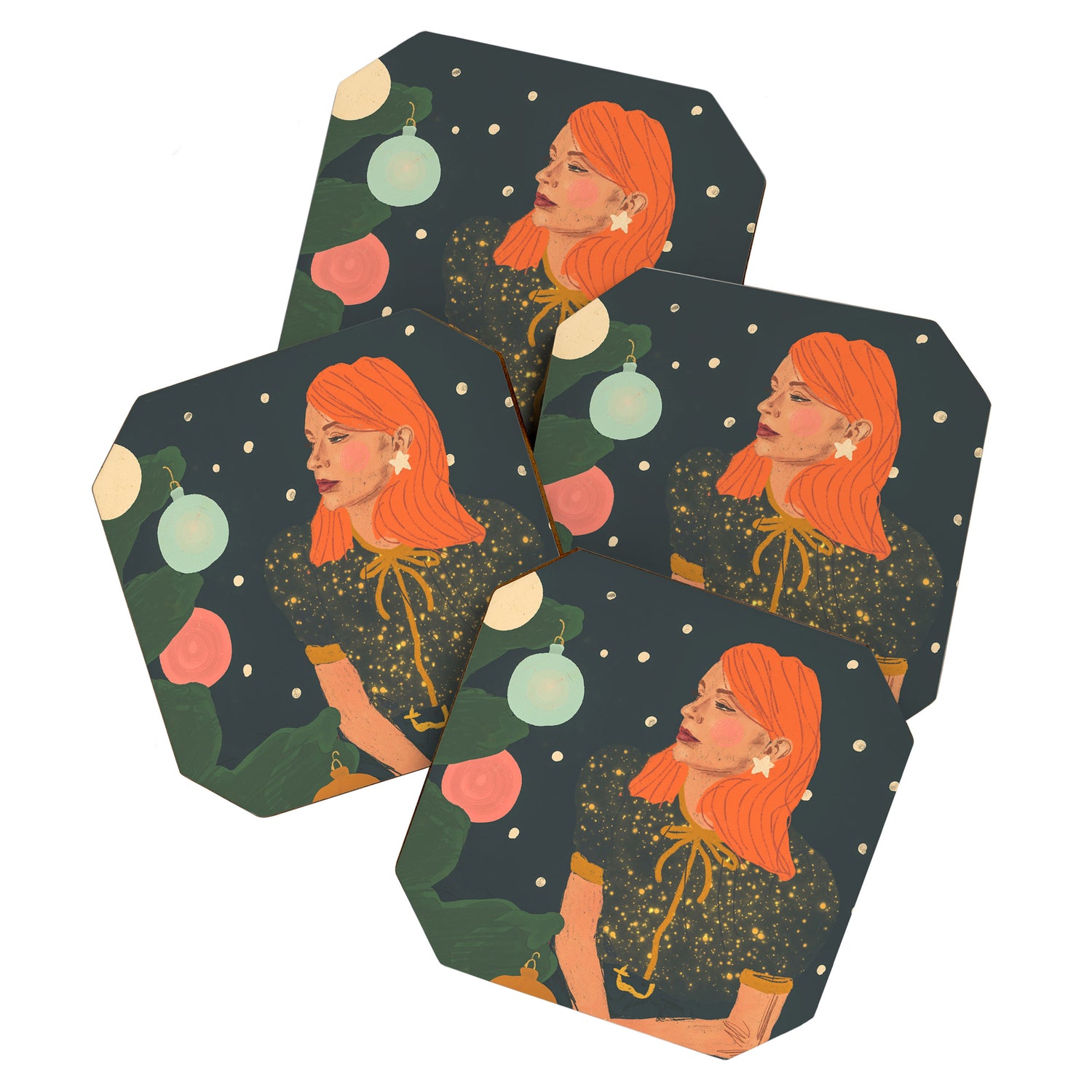 Christmas beauty Coaster Gallery Image 1