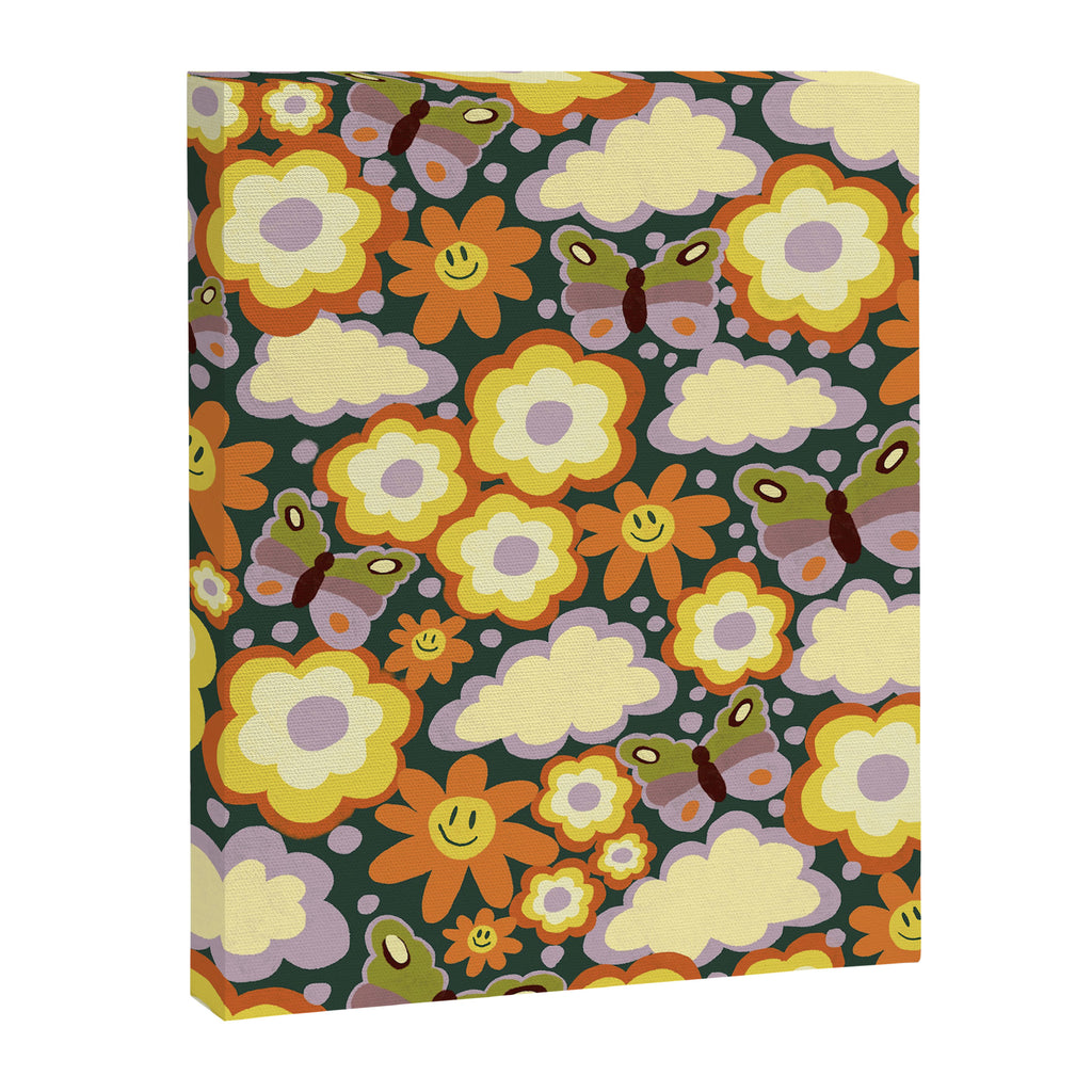 Clouds, smiles and flowers Canvas Print Gallery Image 8