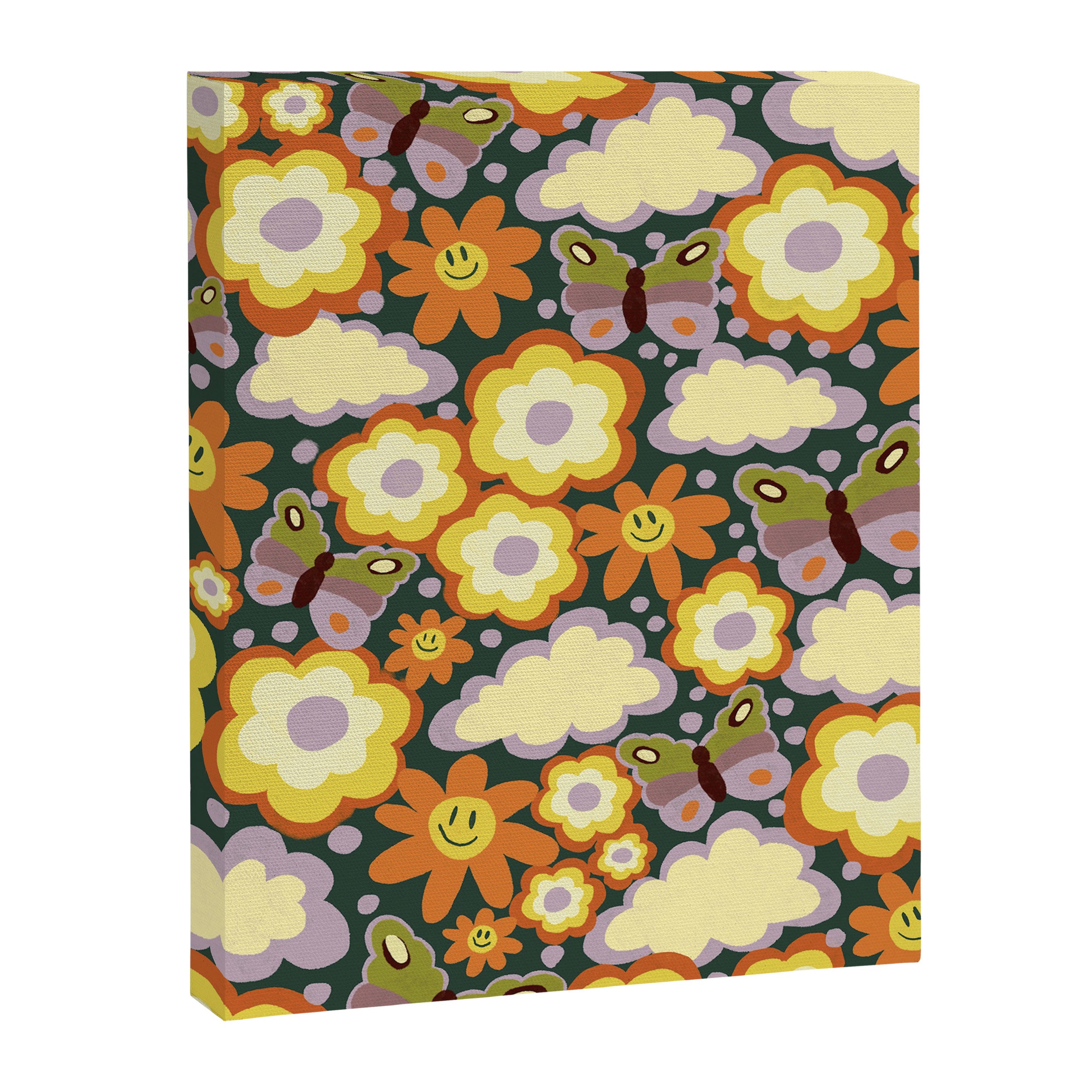 Clouds, smiles and flowers Canvas Print Gallery Image 8