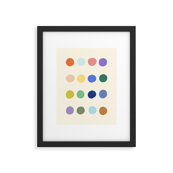 Color samples Framed Art Print Gallery Image 1