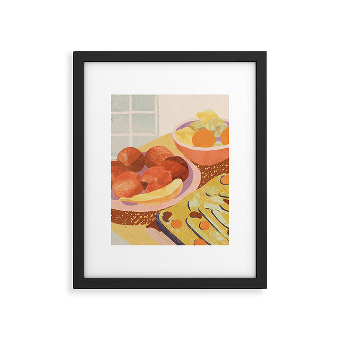 Colorful Dinner Framed Art Print Gallery Image 1