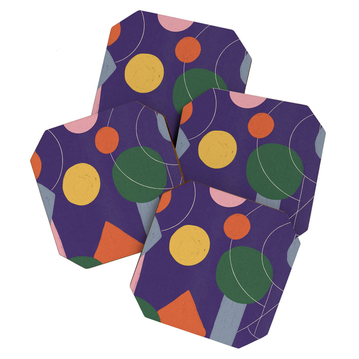 Colourful Figures Coaster Gallery Image 1