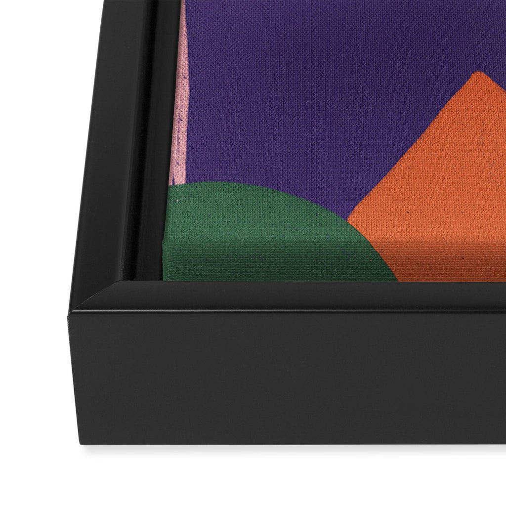 Colourful Figures Framed Canvas Print Gallery Image 3