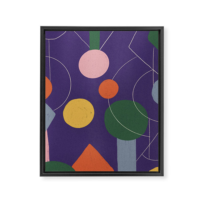 Colourful Figures Framed Canvas Print Gallery Image 8