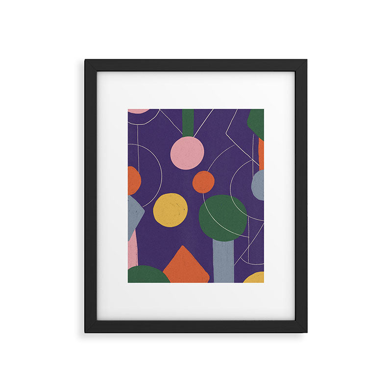 Colourful Figures Framed Art Print Gallery Image 6