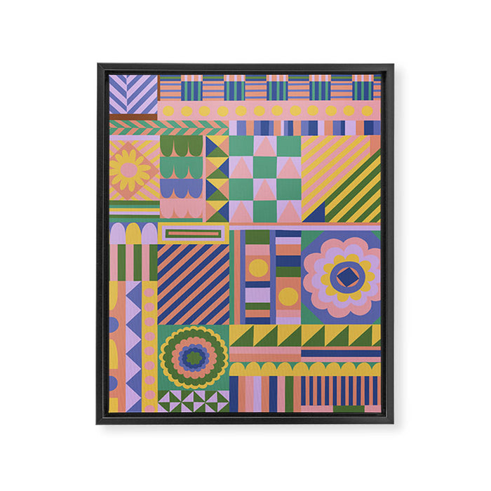Composition #02 Framed Canvas Print Gallery Image 1