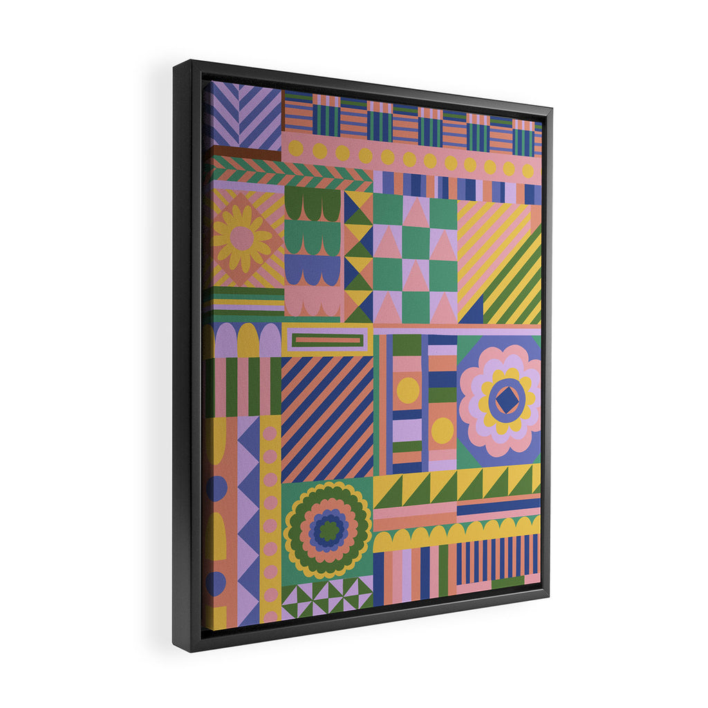 Composition #02 Framed Canvas Print Gallery Image 2