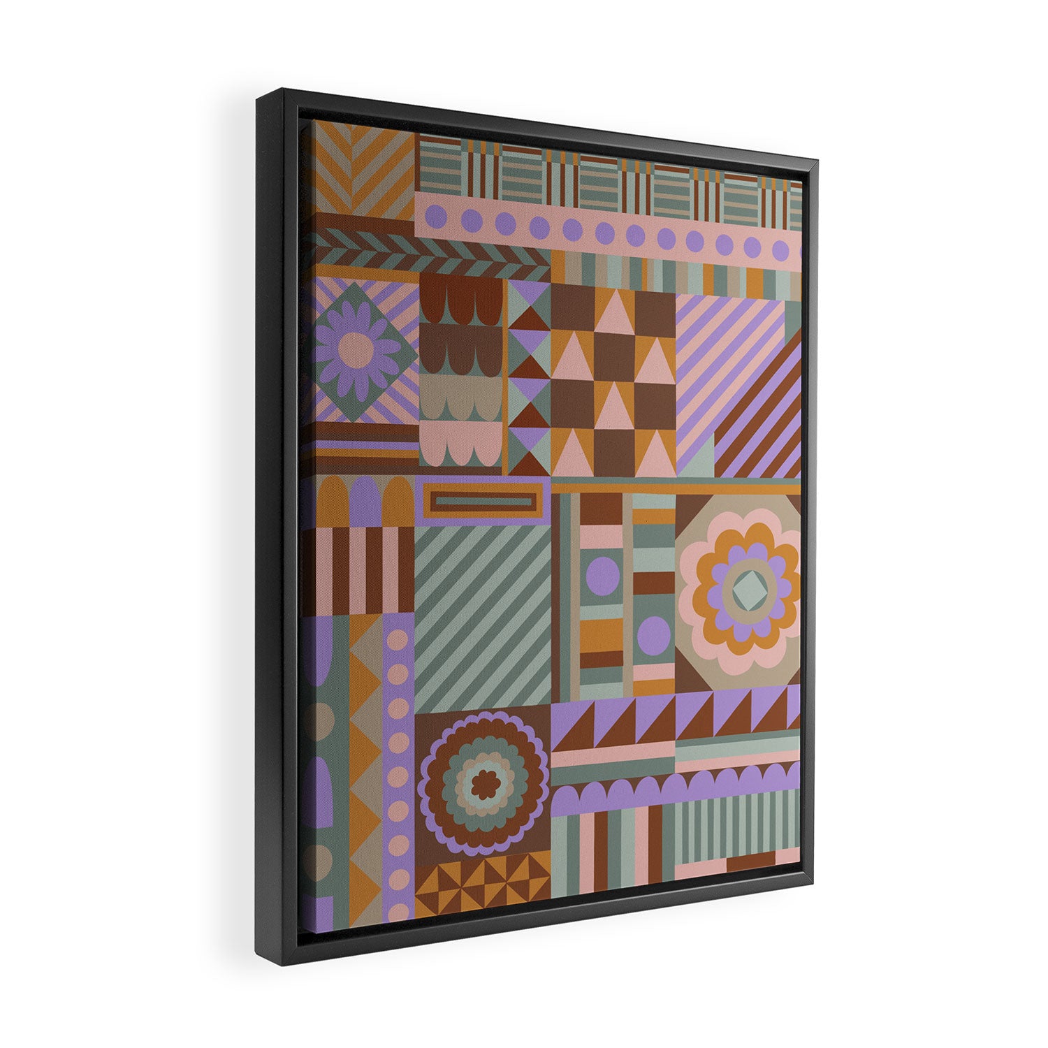 Composition #03 Framed Canvas Print Gallery Image 2