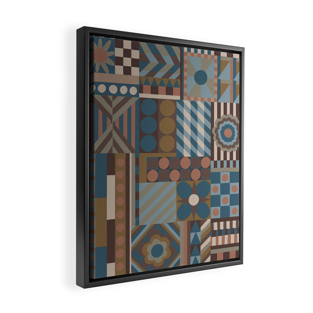 Composition 5 Framed Canvas Print Gallery Image 2
