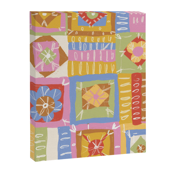 Crochet Patchwork Canvas Print Gallery Image 1