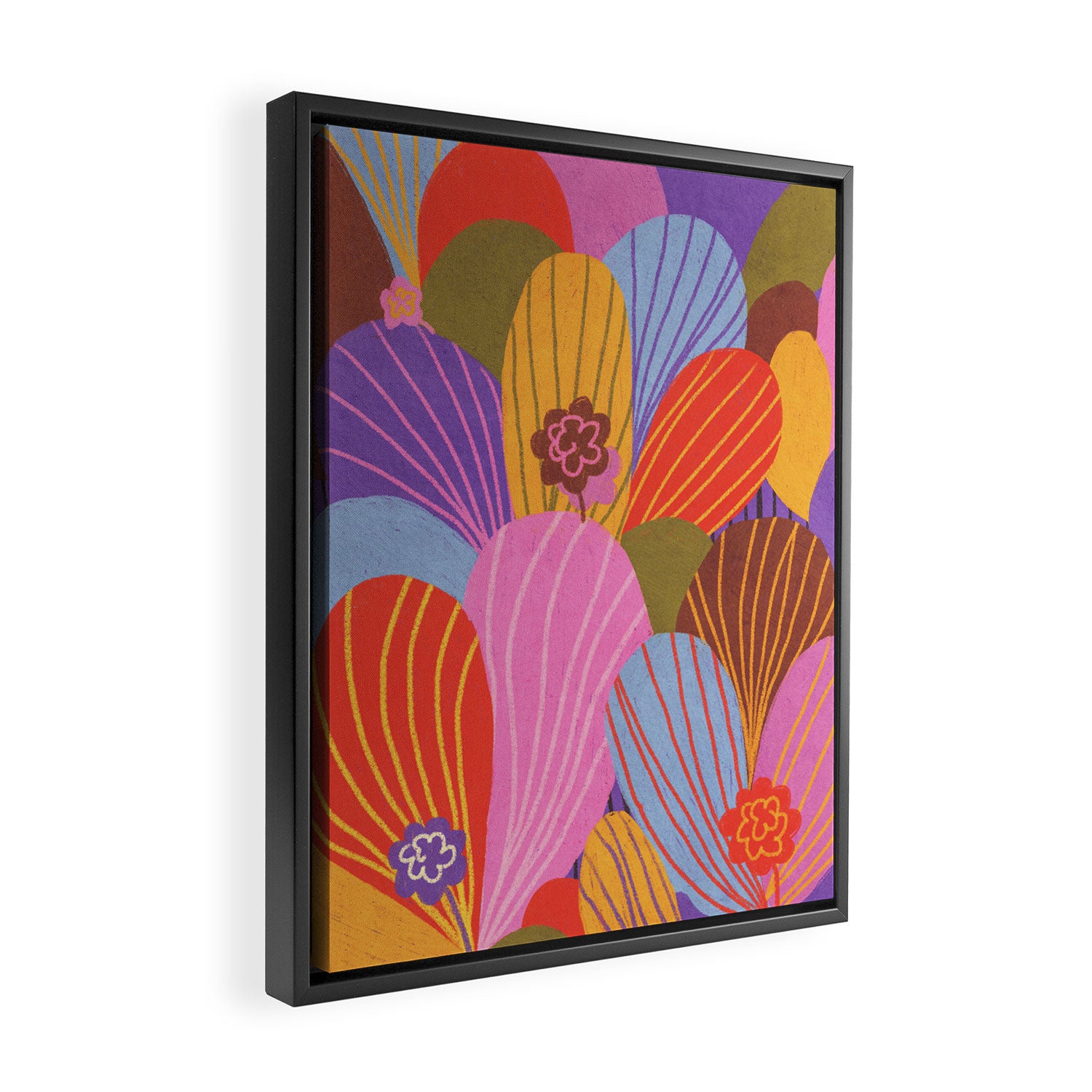 Crocuses Framed Canvas Print Gallery Image 2
