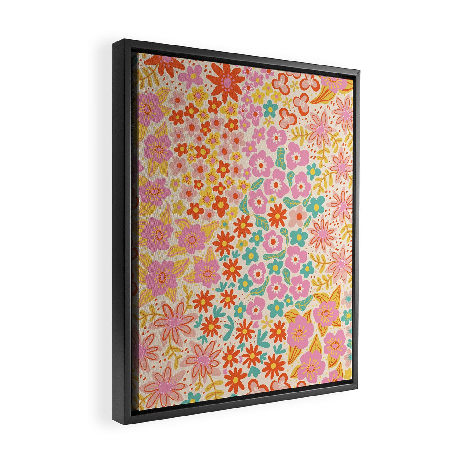 Cute meadow Framed Canvas Print Gallery Image 2