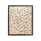 Dancing Balls on Cream Framed Canvas Print Gallery Image 8
