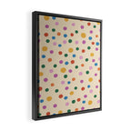 Dancing Balls on Cream Framed Canvas Print Gallery Image 2