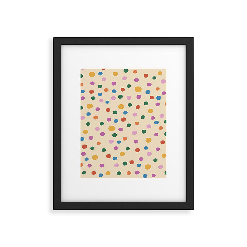 Dancing Balls on Cream Framed Art Print Gallery Image 6