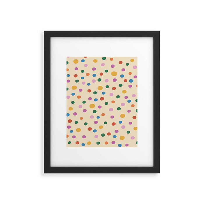 Dancing Balls on Cream Framed Art Print Gallery Image 1