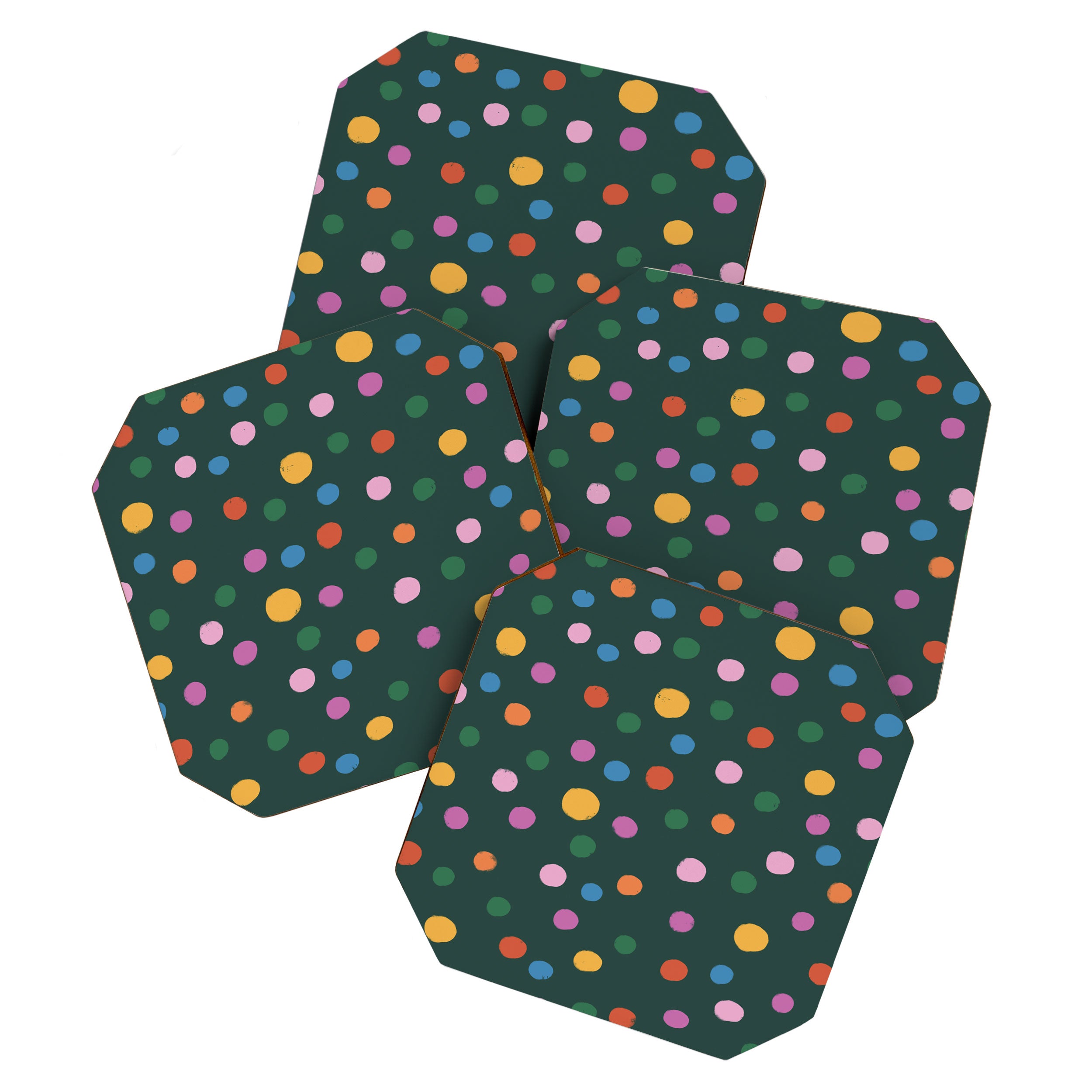 Dancing Balls on Green Coaster Gallery Image 1
