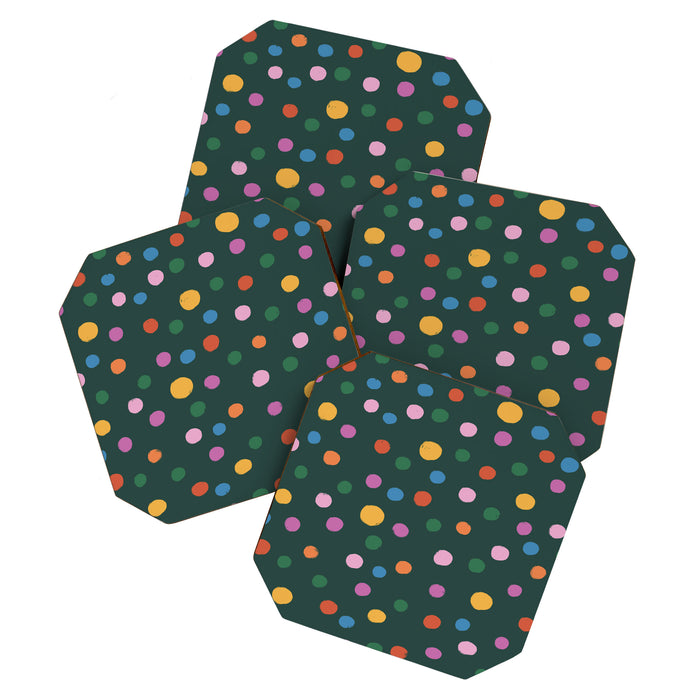 Dancing Balls on Green Coaster Gallery Image 1