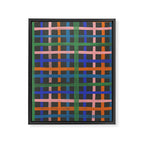 Dark plaid pattern Framed Canvas Print Gallery Image 8