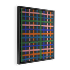 Dark plaid pattern Framed Canvas Print Gallery Image 2