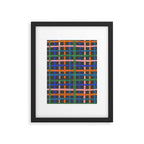 Dark plaid pattern Framed Art Print Gallery Image 6