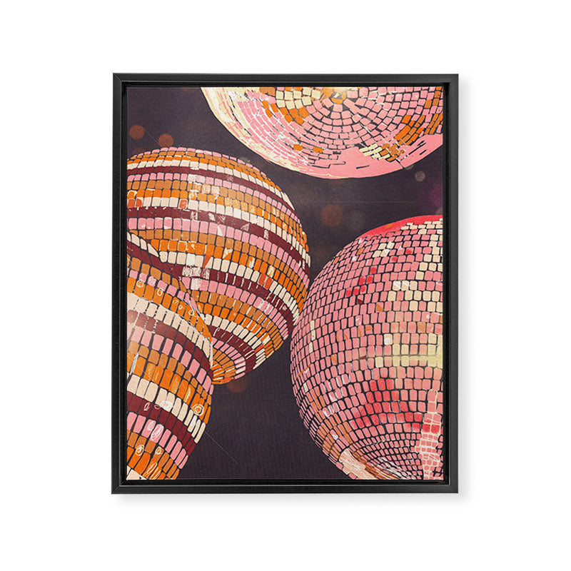 Disco balls Framed Canvas Print Gallery Image 3