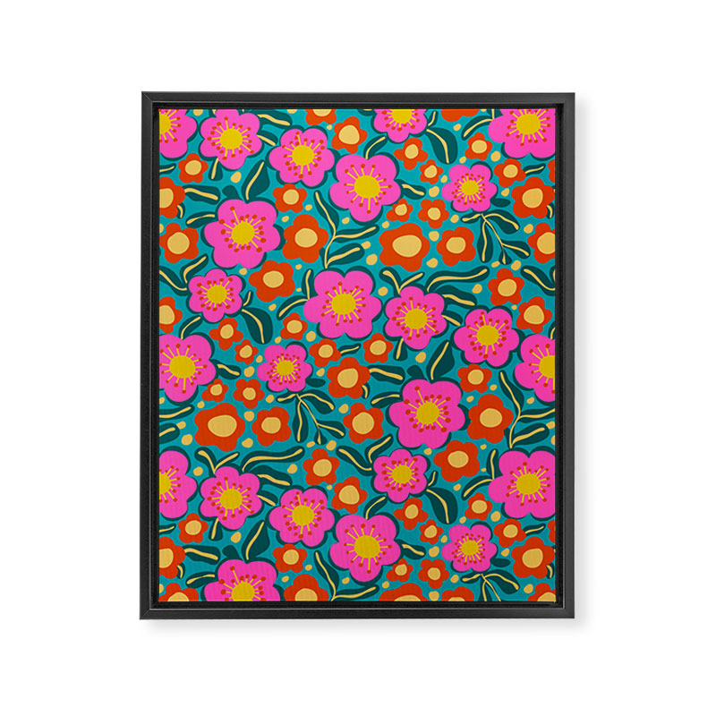 Ditsy II Framed Canvas Print Gallery Image 8