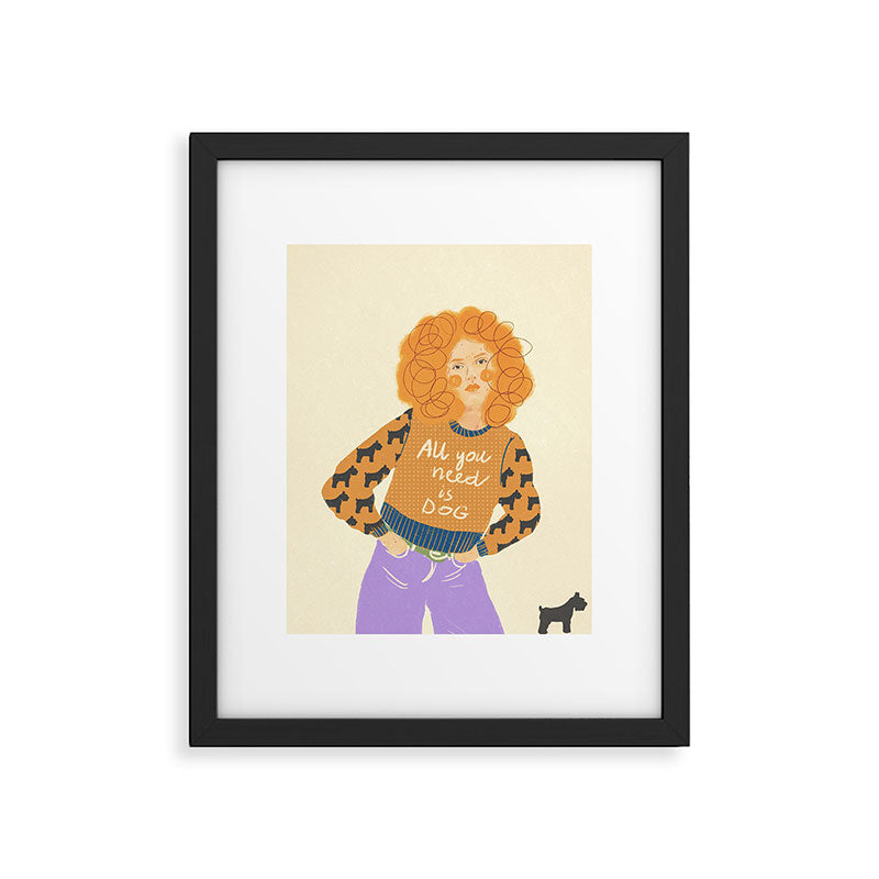 Dog love Framed Art Print Gallery Image 5