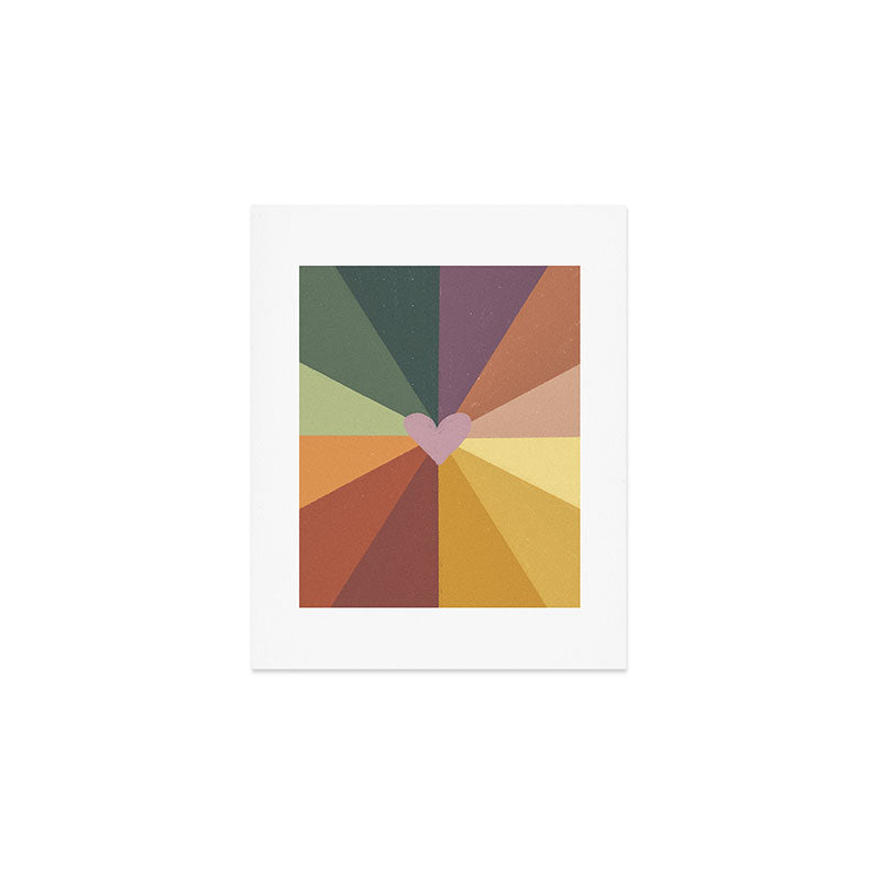 Earthy rainbow Art Print Gallery Image 1