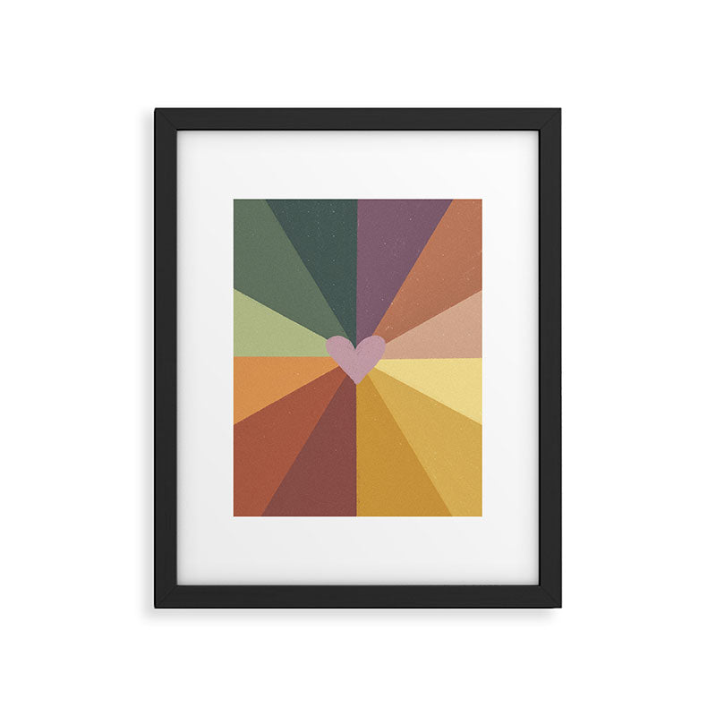 Earthy rainbow Framed Art Print Gallery Image 6