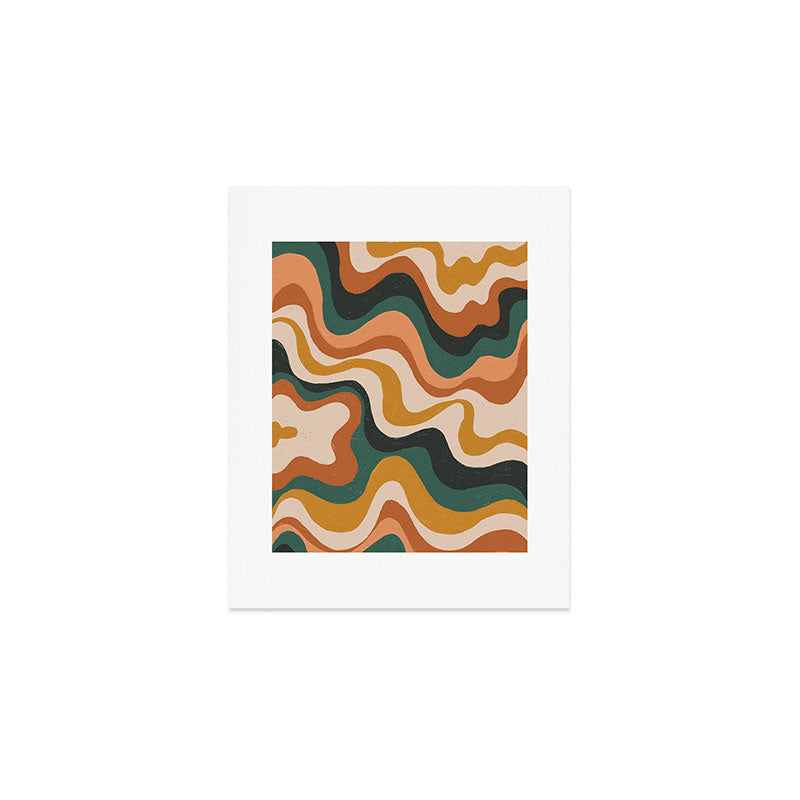 Earthy swirls Art Print Gallery Image 1