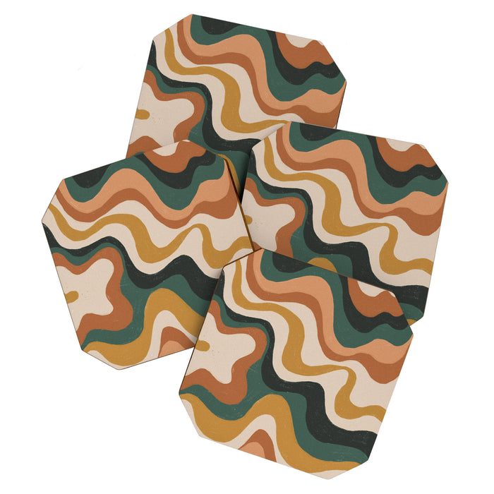 Earthy swirls Coaster Gallery Image 1