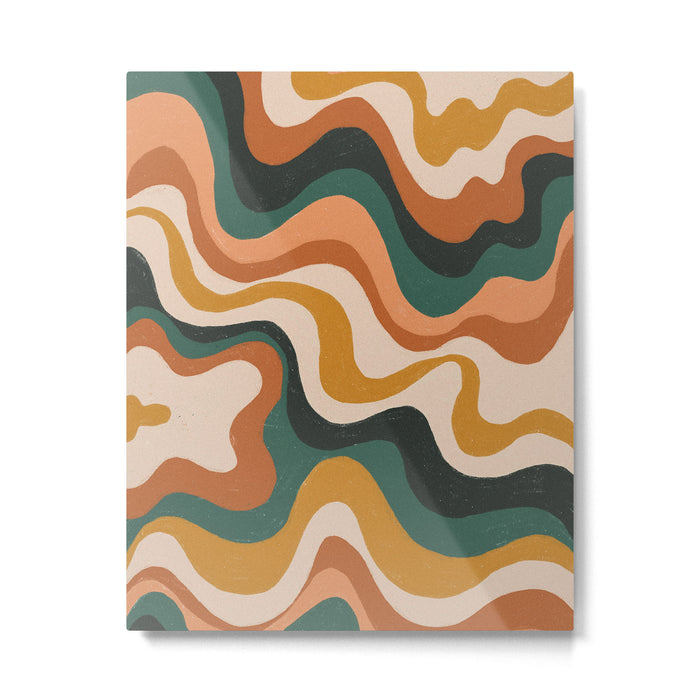 Earthy swirls Metal Print Gallery Image 1