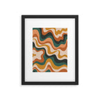 Earthy swirls Framed Art Print Gallery Image 4