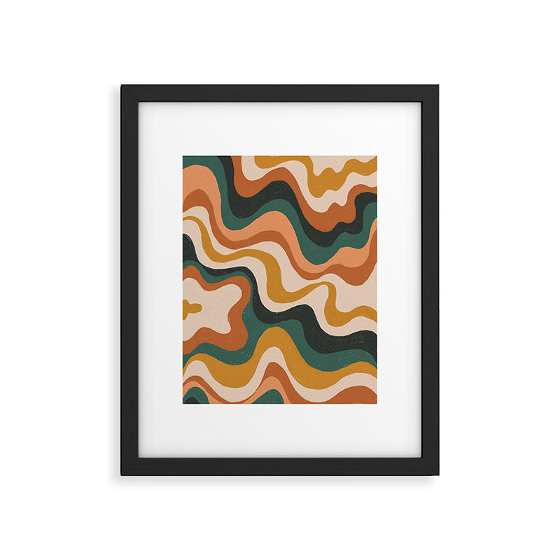 Earthy swirls Framed Art Print Gallery Image 4