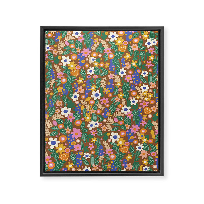Evelyn brown Framed Canvas Print Gallery Image 1