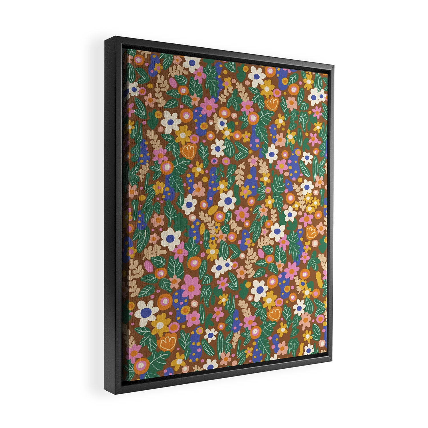 Evelyn brown Framed Canvas Print Gallery Image 2