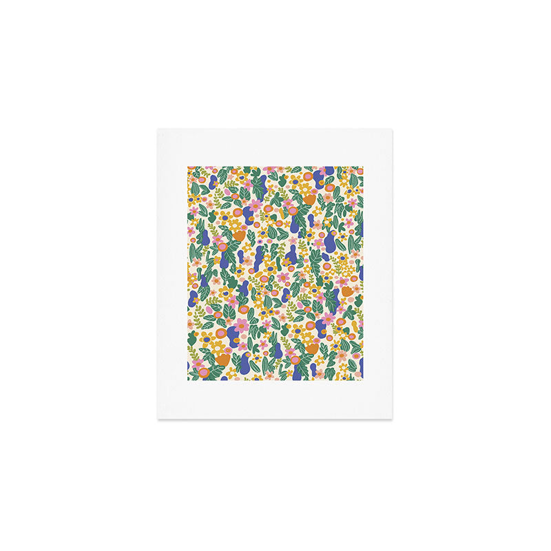 Evelyn floral pattern Art Print Gallery Image 1