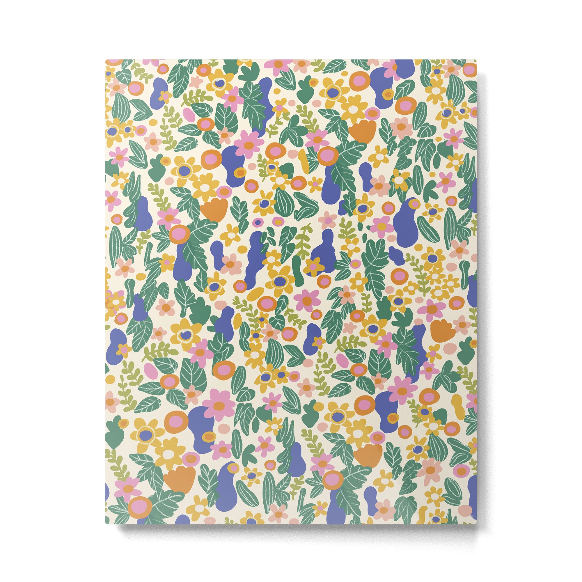 Evelyn floral pattern Metal Print Gallery Image 6