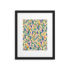 Evelyn floral pattern Framed Art Print Gallery Image 6