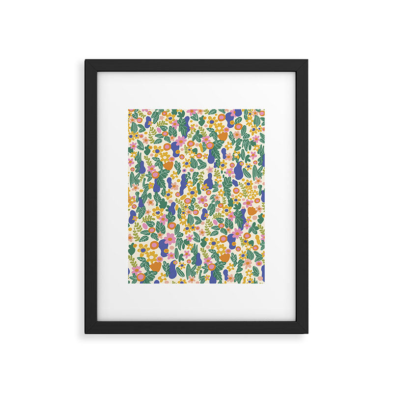 Evelyn floral pattern Framed Art Print Gallery Image 6