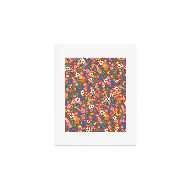 Evelyn red Art Print Gallery Image 1