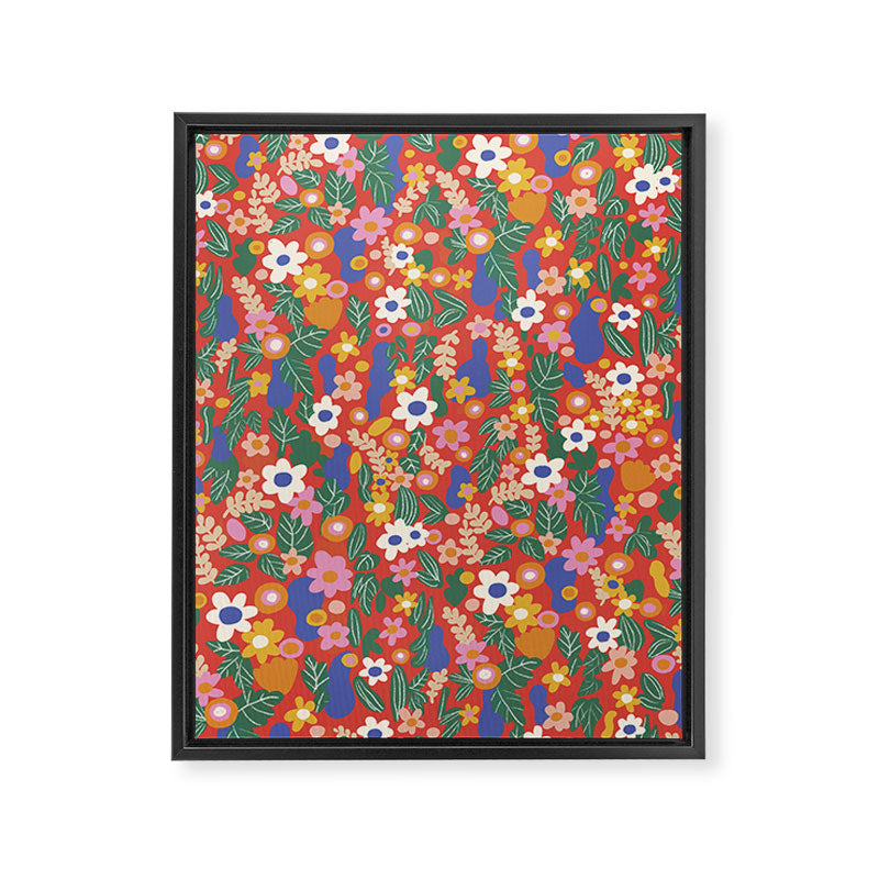 Evelyn red Framed Canvas Print Gallery Image 8