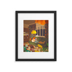 Evening book reader Framed Art Print Gallery Image 4
