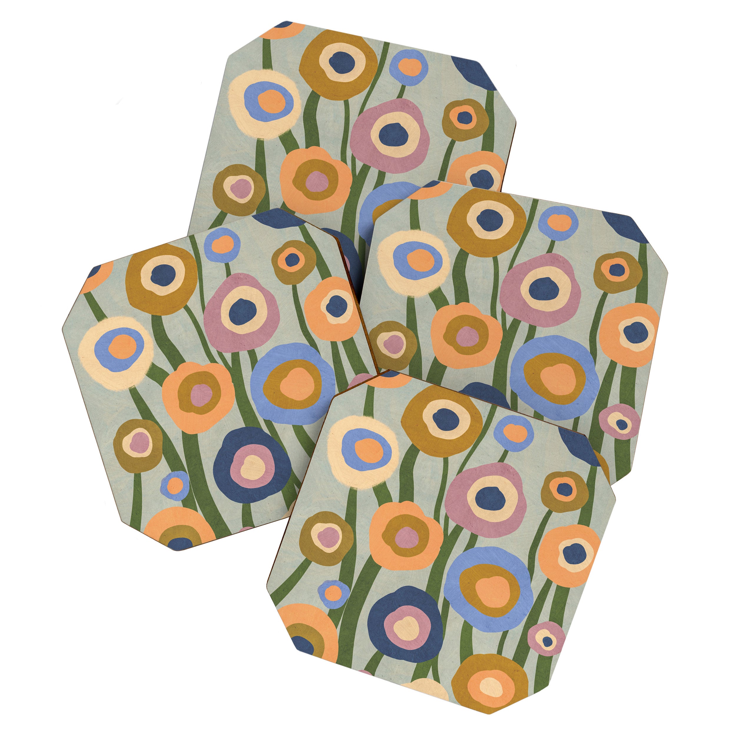 Evening flowers Coaster Gallery Image 1