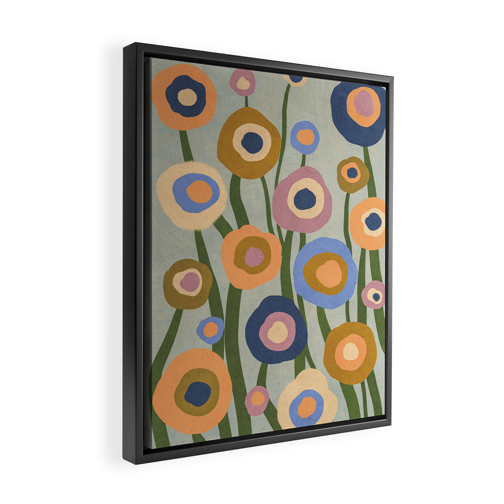 Evening flowers Framed Canvas Print Gallery Image 2