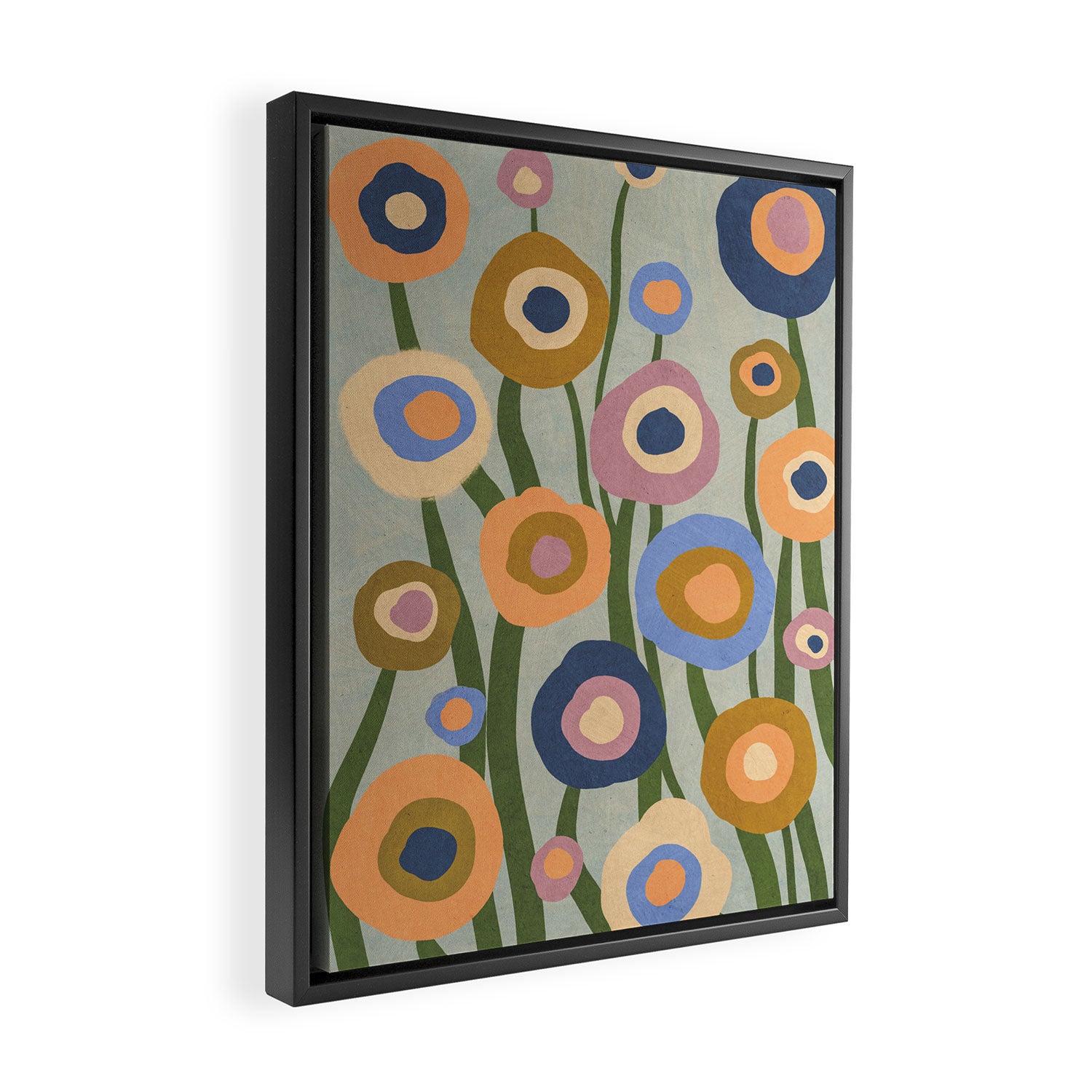 Evening flowers Framed Canvas Print Gallery Image 2