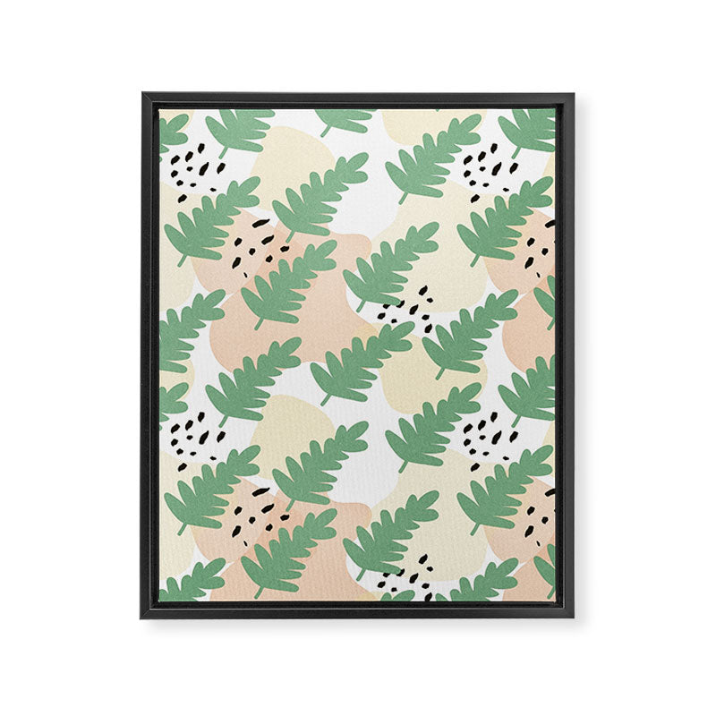 Fern Leaves Framed Canvas Print Gallery Image 8